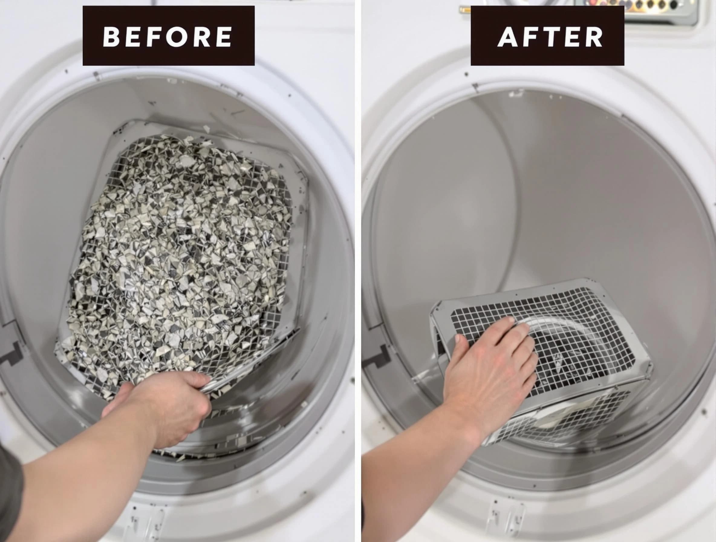 Professional lint trap cleaning by Thompson's Station Dryer Vent Cleaning in Thompson's Station