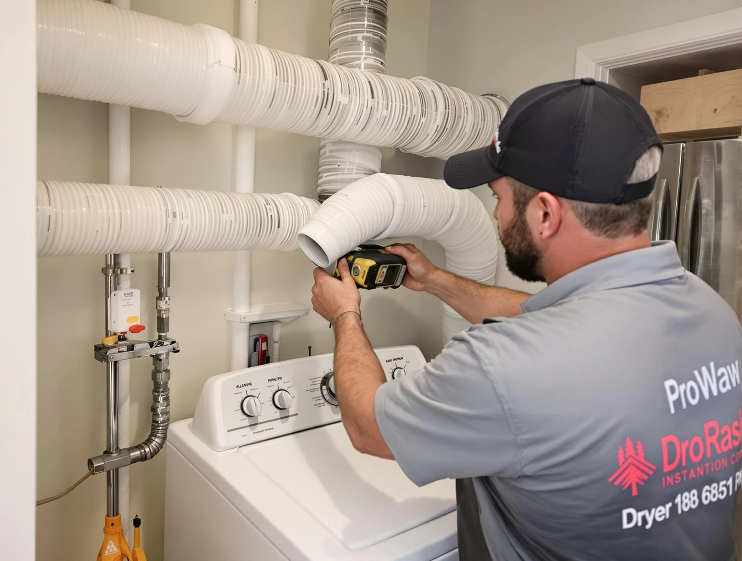 Professional dryer vent hose installation by Thompson's Station Dryer Vent Cleaning in Thompson's Station