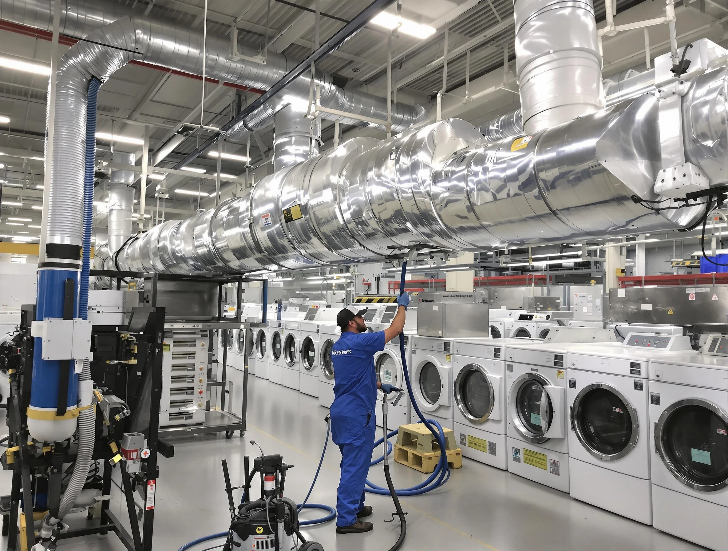 Thompson's Station Dryer Vent Cleaning team performing heavy-duty industrial dryer vent cleaning in Thompson's Station